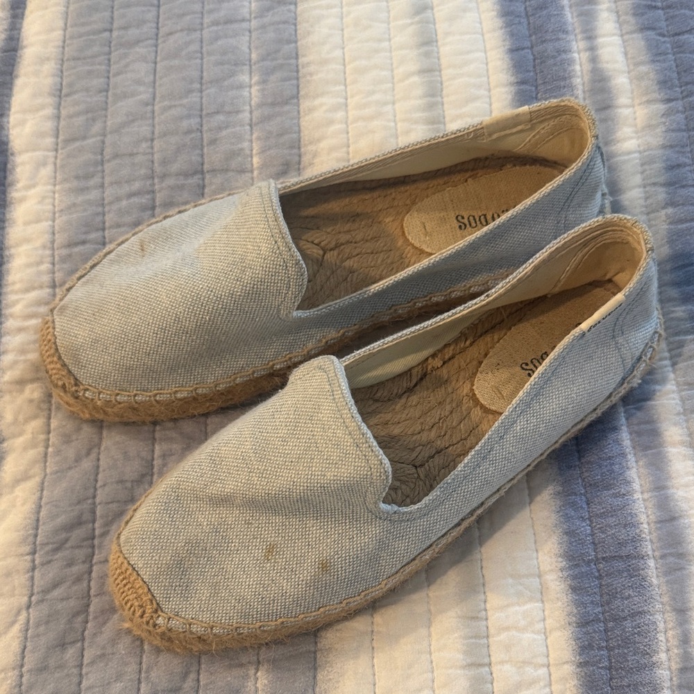 Soludos Light Blue Espadrille Flats